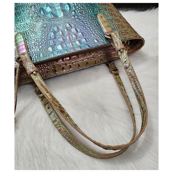 NWT Brahmin Ezra Multi Adama Geniune Leather w/dustbag - Picture 6 of 10